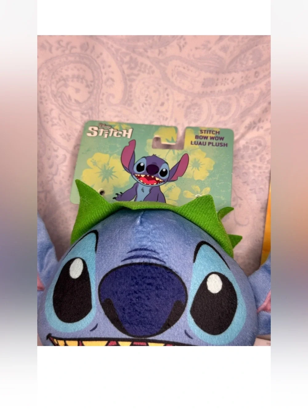 Disney Stitch & Scrump Blue Pet Collar and Leash Set W/ Stitch toy for S-L dog